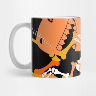 Halloween Dinosaur TRex Fossil Pattern Mug